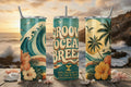 Groovy Ocean Breeze Tumbler Mockup