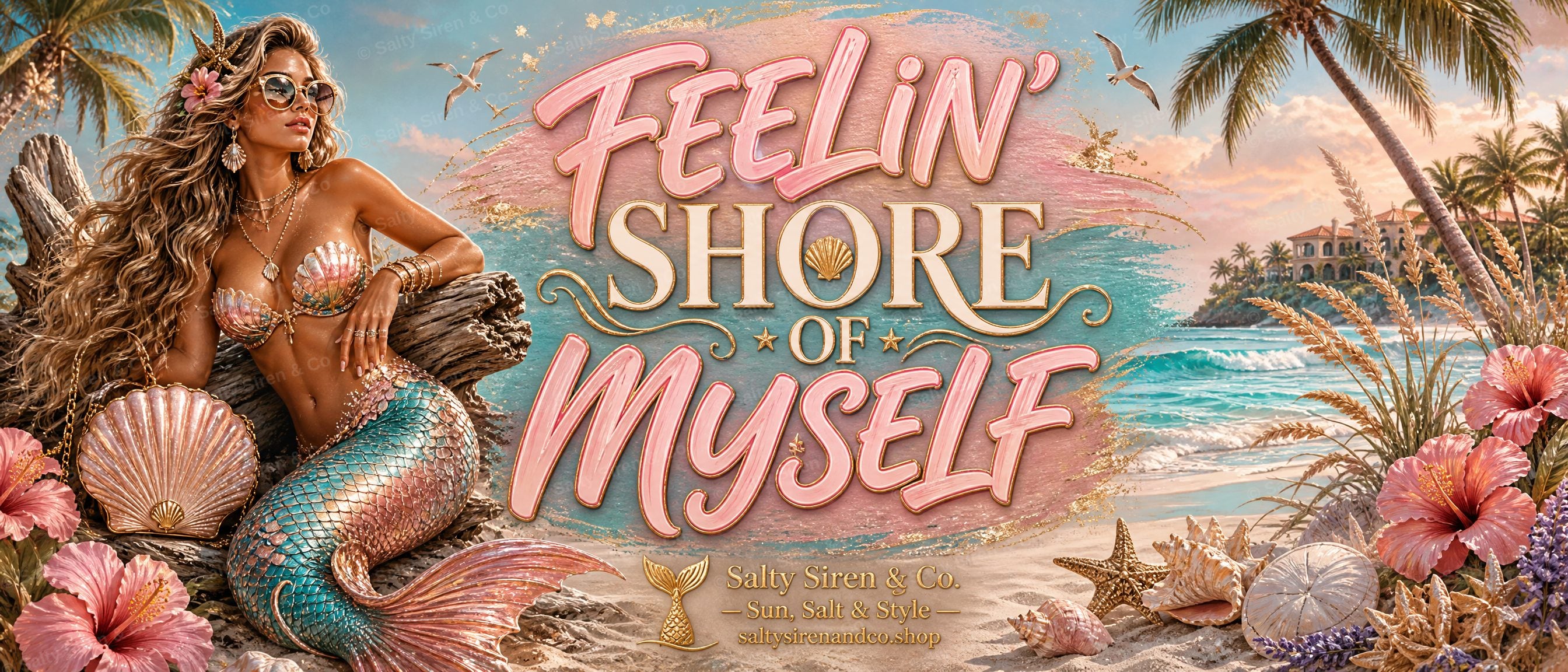 Feelin' Shore of Myself Tumbler — Salty Siren & Co.
