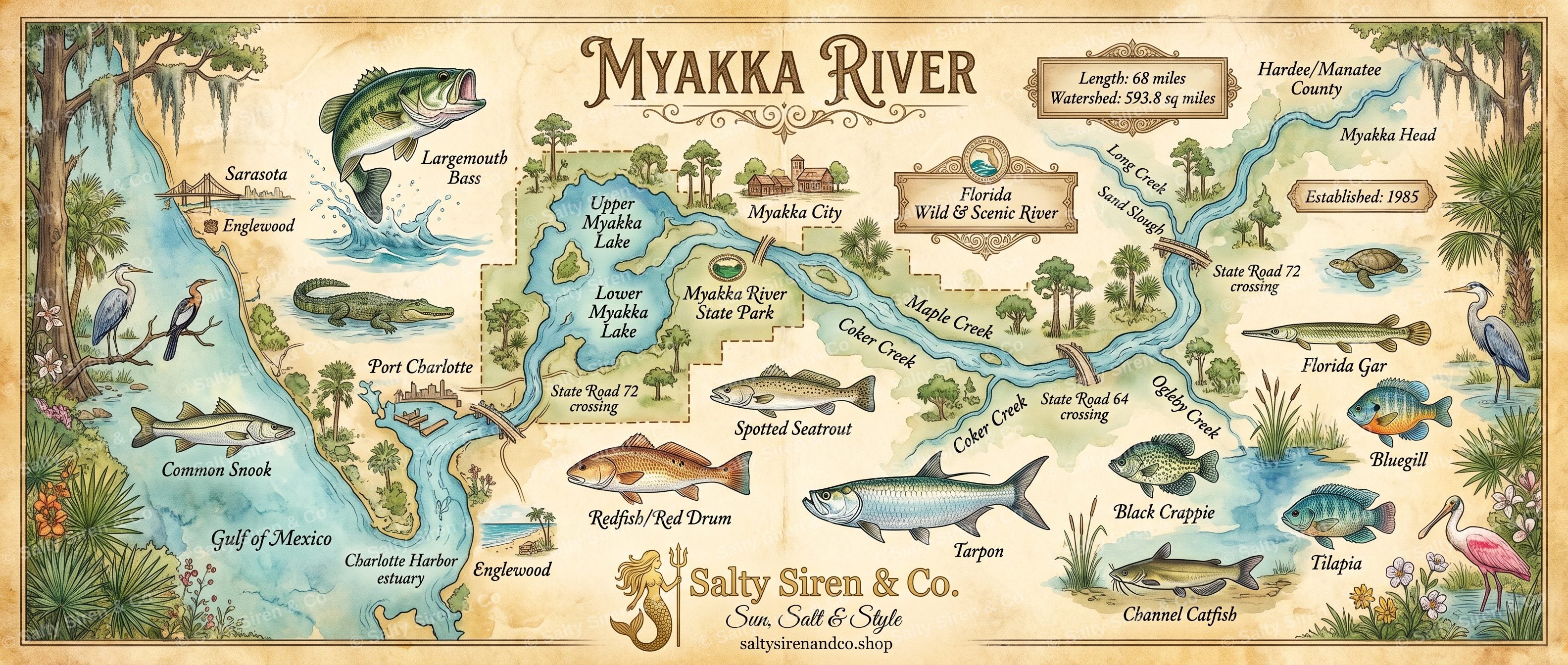 Myakka River Tumbler — Salty Siren & Co.