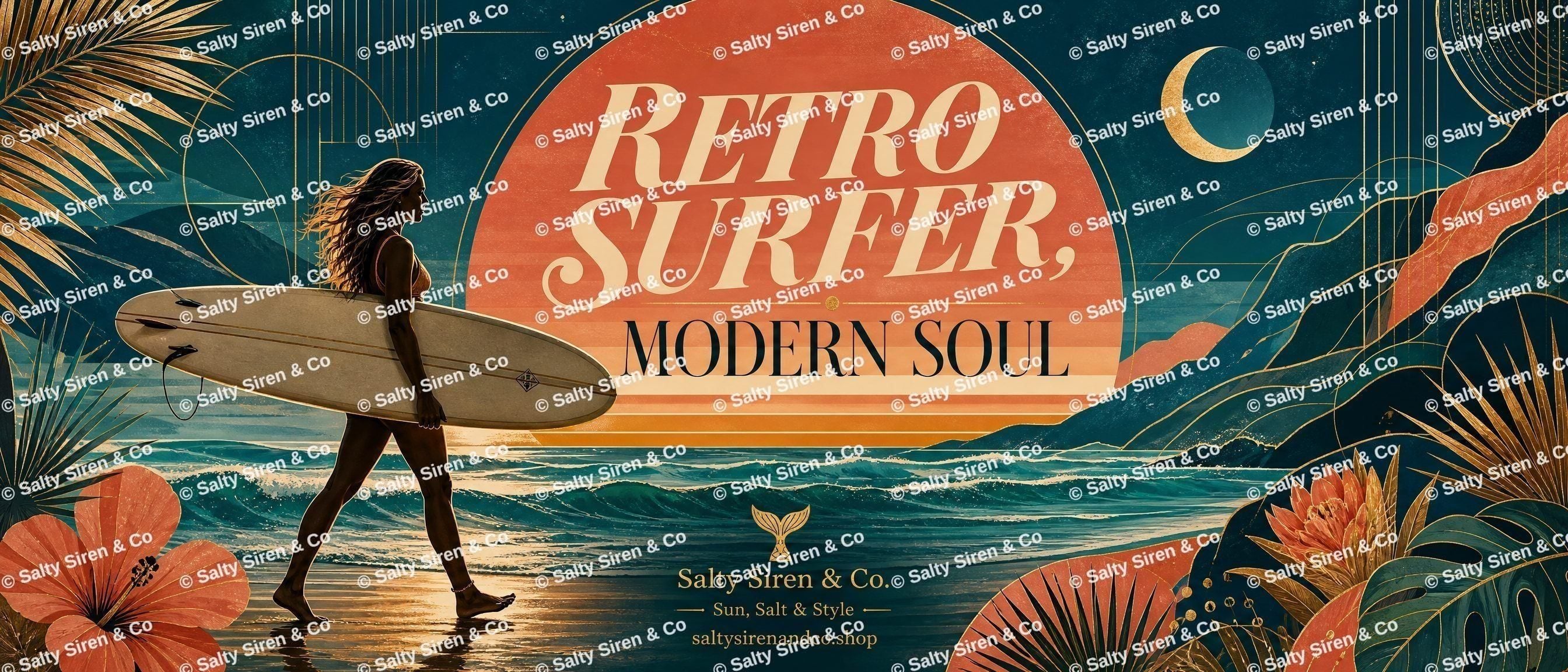 Retro Surfer Modern Soul Tumbler — Salty Siren & Co.