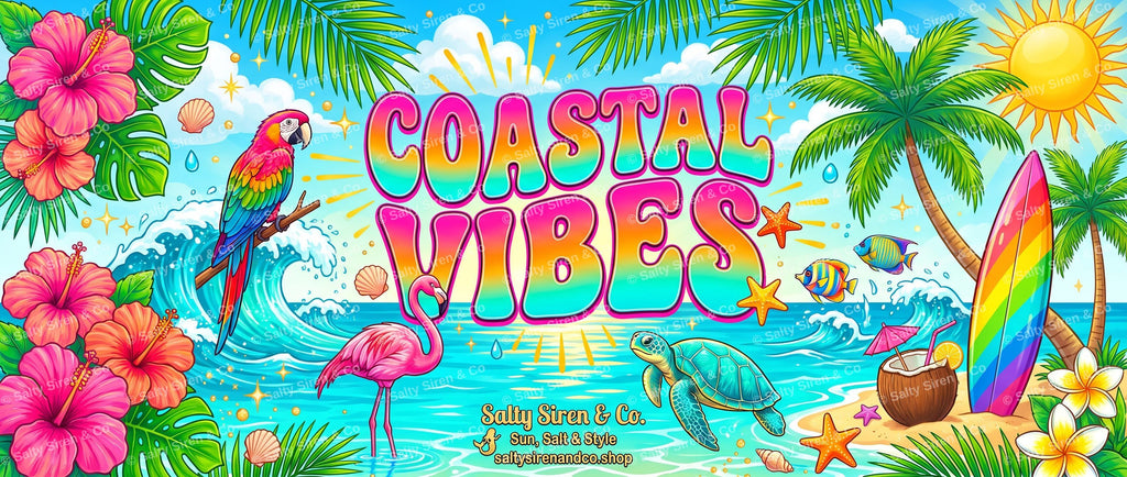 Coastal Vibes Tumbler — Salty Siren & Co.