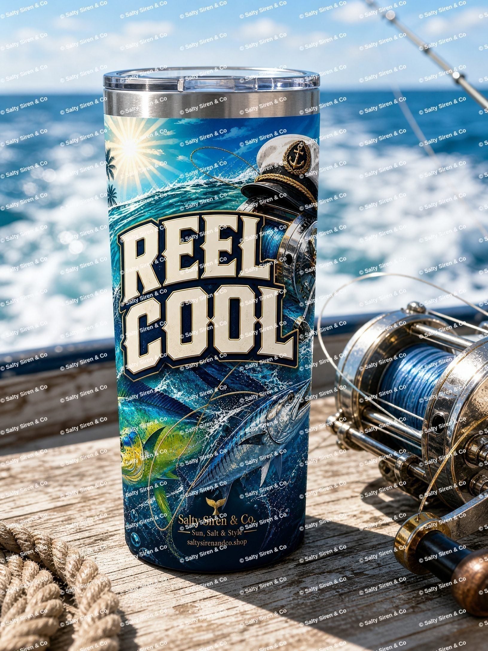 Reel Cool Tumbler — Salty Siren & Co.