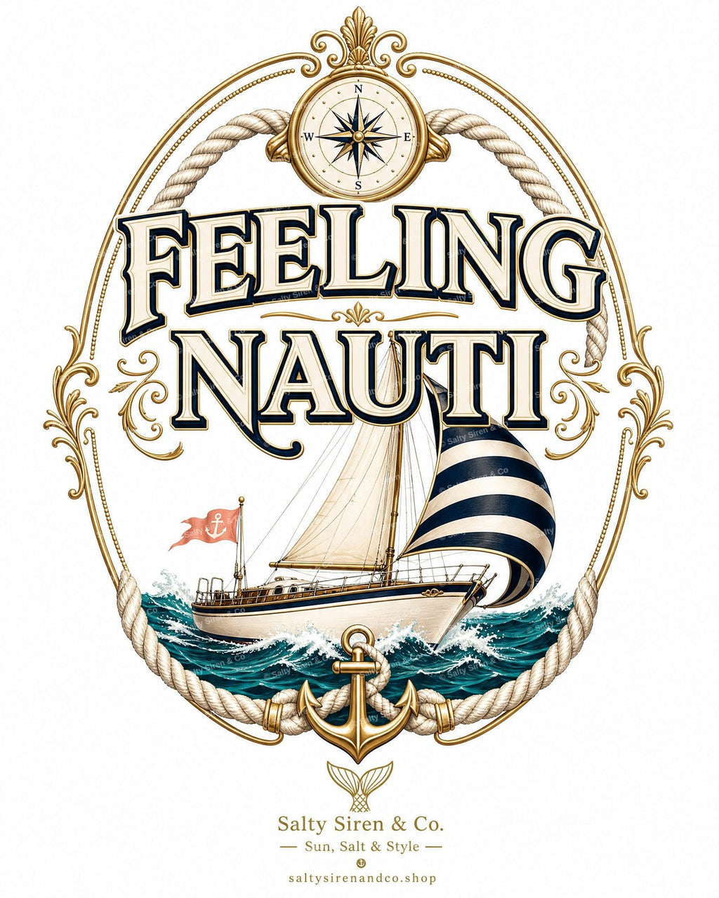 Feeling Nauti Tumbler — Salty Siren & Co.
