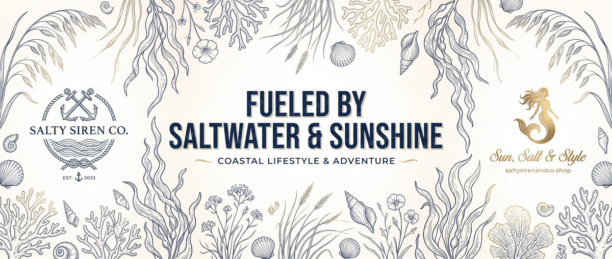 Fueled by Saltwater & Sunshine Tumbler — Salty Siren & Co.