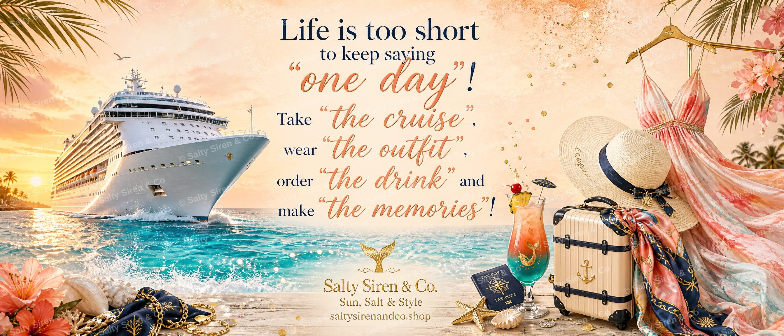 Life is Too Short Tumbler — Salty Siren & Co.
