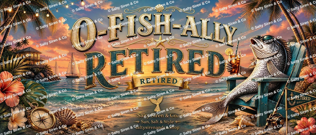 O-Fish-Ally Retired Tumbler — Salty Siren & Co.
