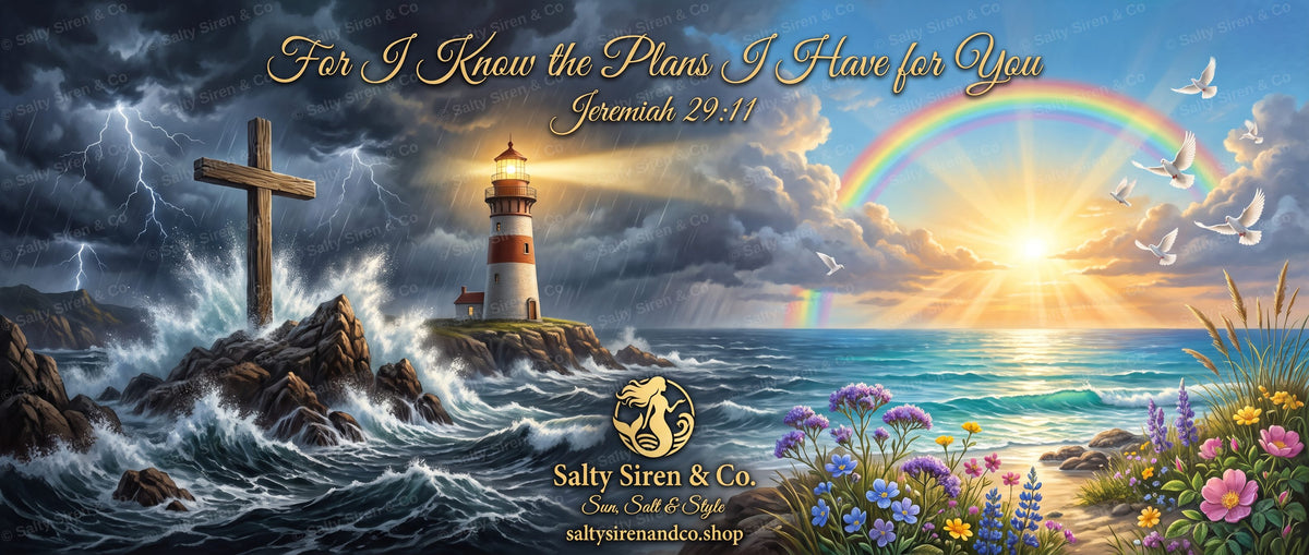 For I Know the Plans I Have for You — Jeremiah 29:11 tumbler wrap design