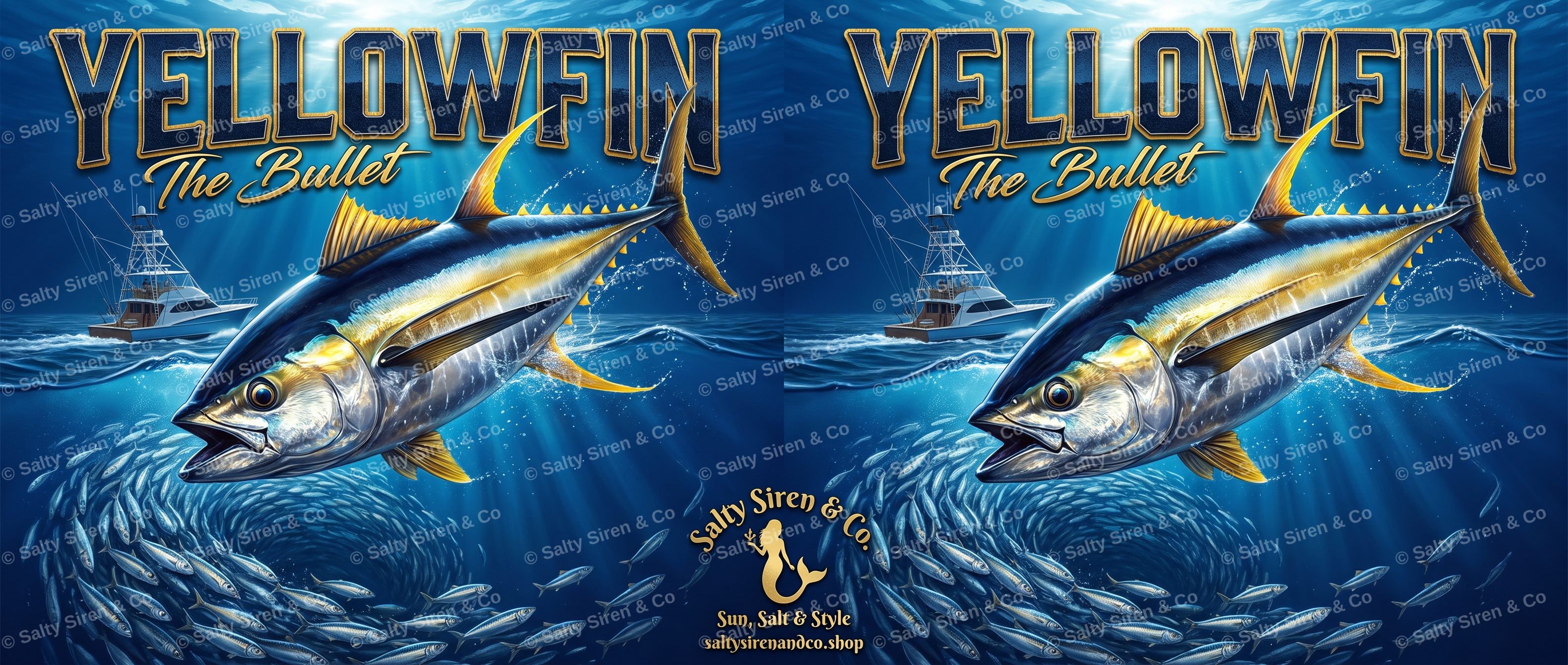 Yellowfin Tuna — The Bullet Tumbler — Salty Siren & Co.