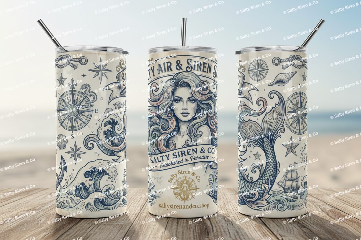 Vintage Nautical Siren Trio