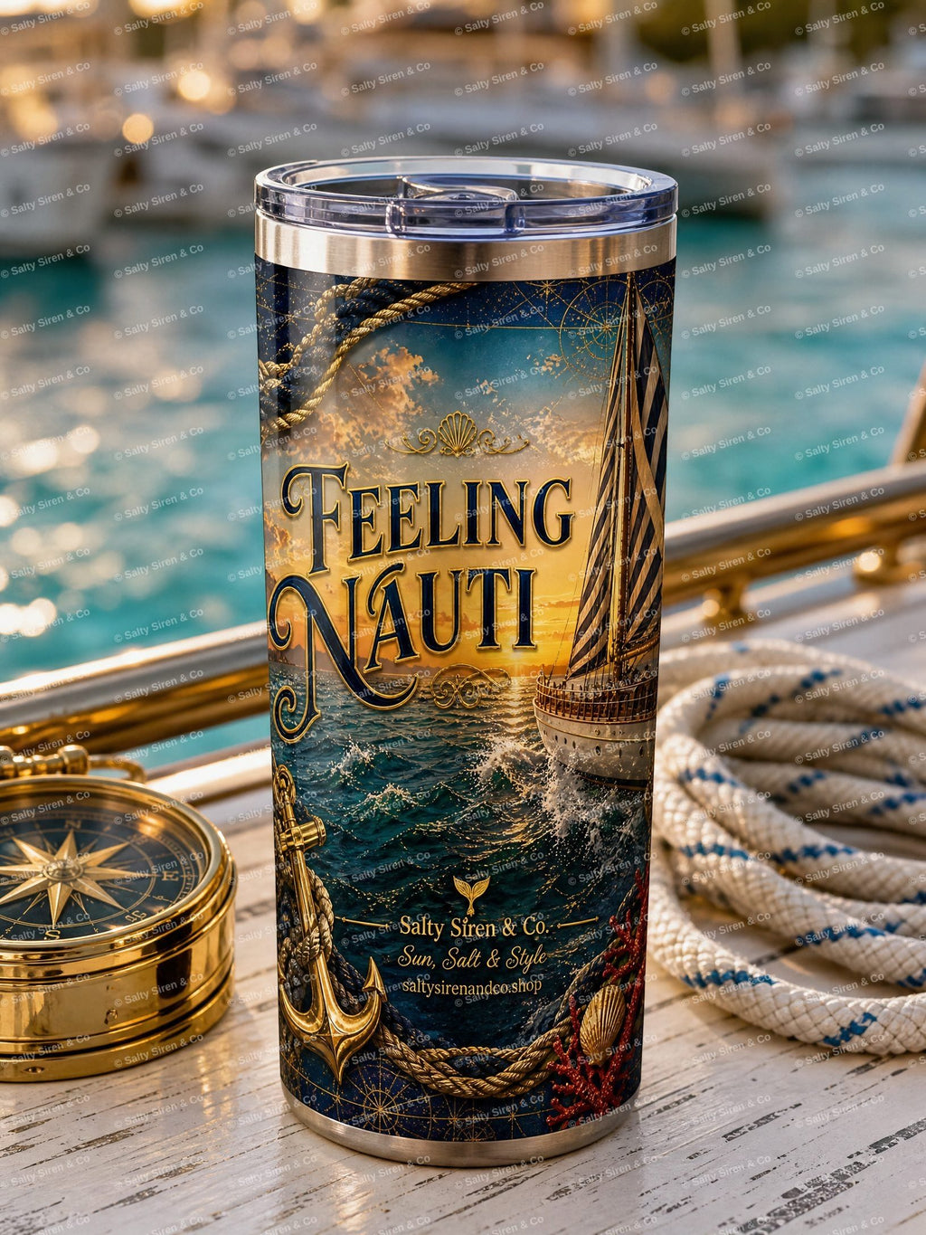 Feeling Nauti Tumbler — Salty Siren & Co.