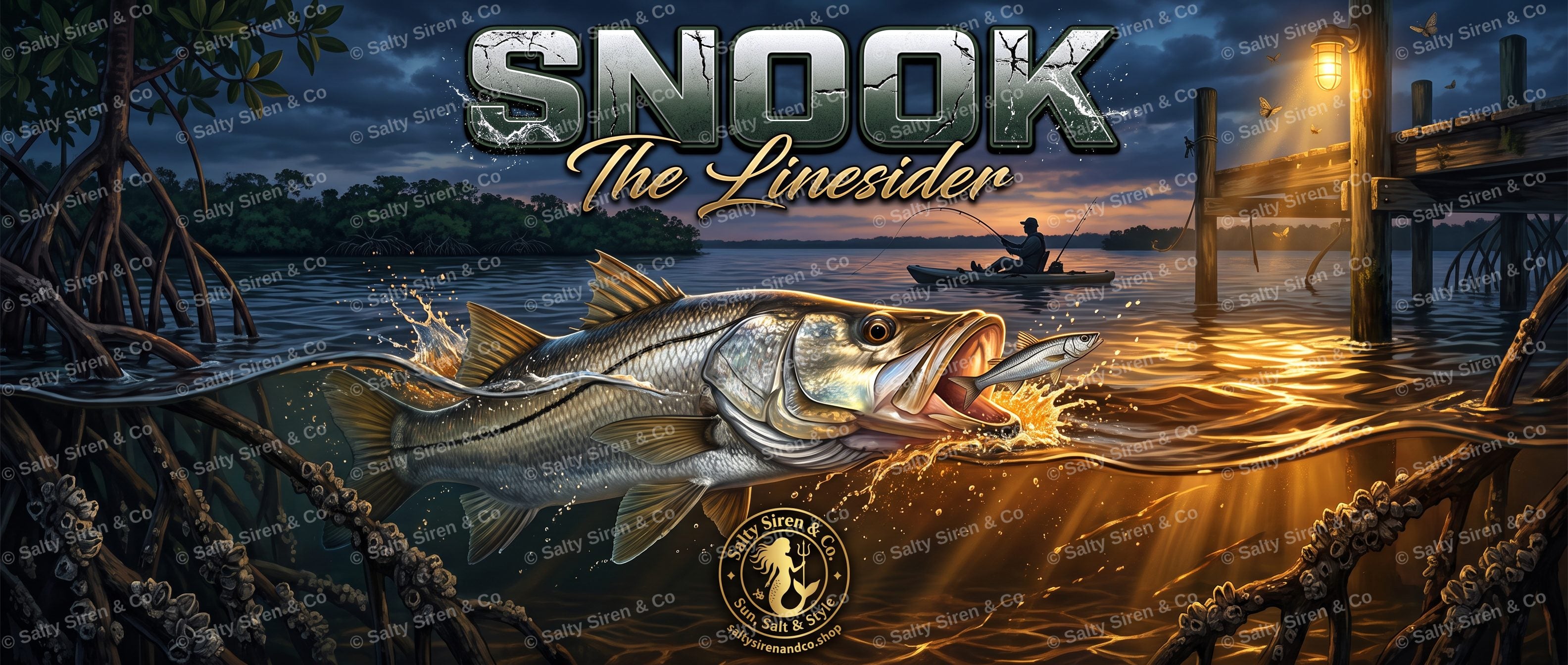 Snook — The Linesider Tumbler — Salty Siren & Co.