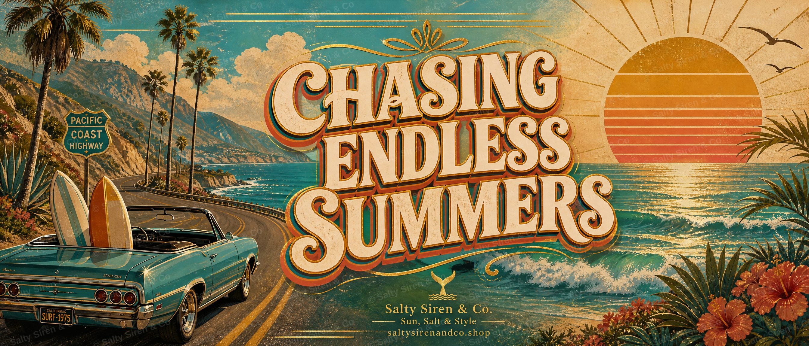 Chasing Endless Summers Tumbler — Salty Siren & Co.