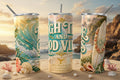 High Tide and Good Vibes Tumbler Mockup