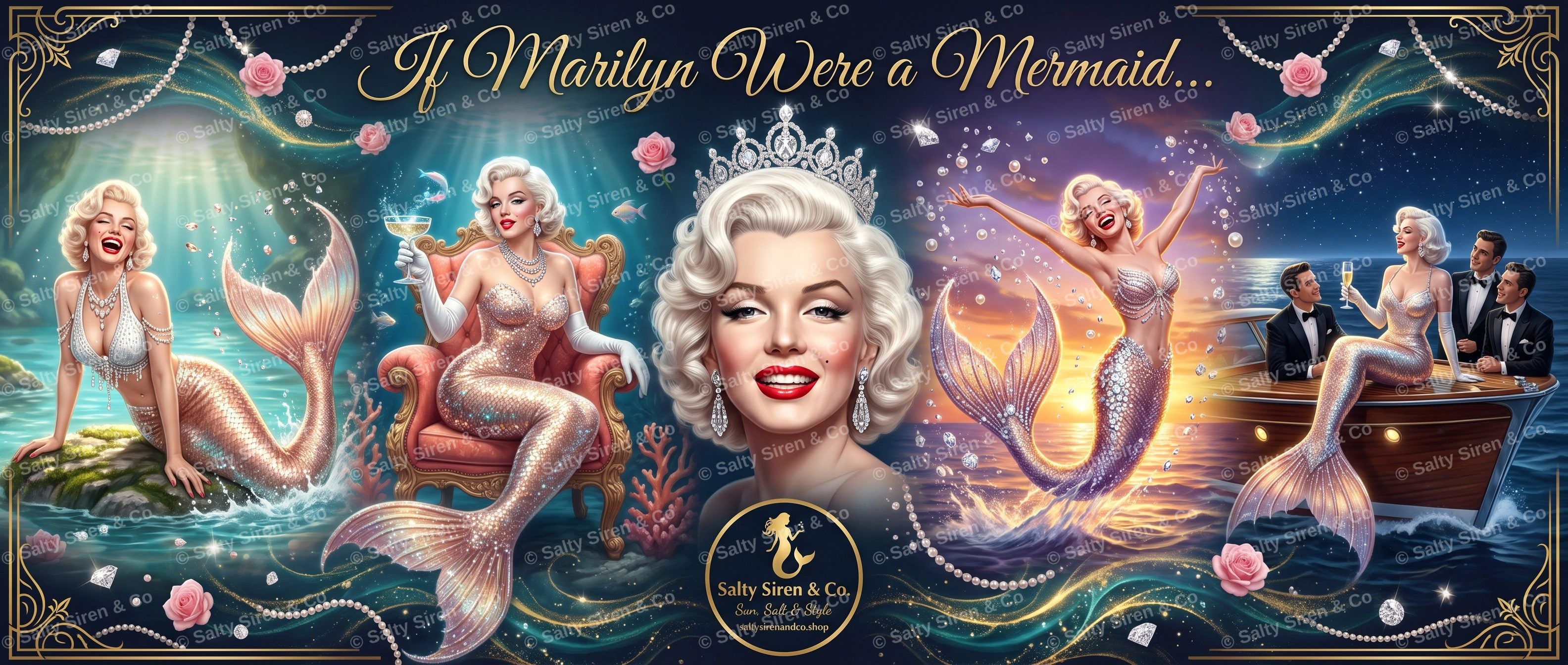 If Marilyn Were a Mermaid Tumbler — Salty Siren & Co.