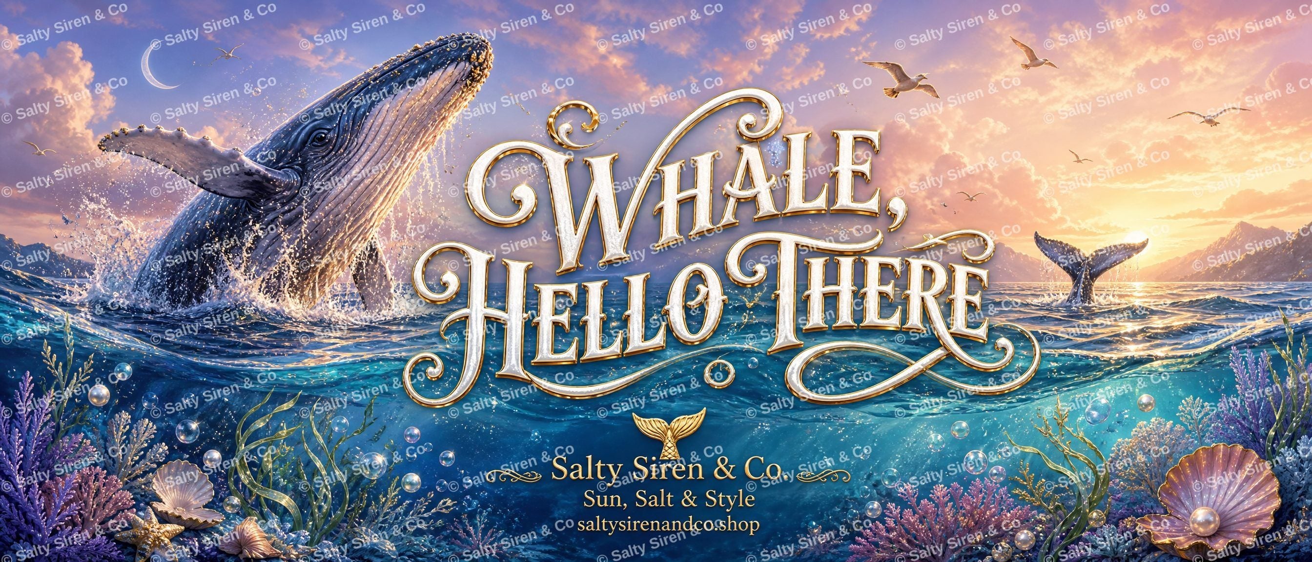 Whale Hello There Tumbler — Salty Siren & Co.