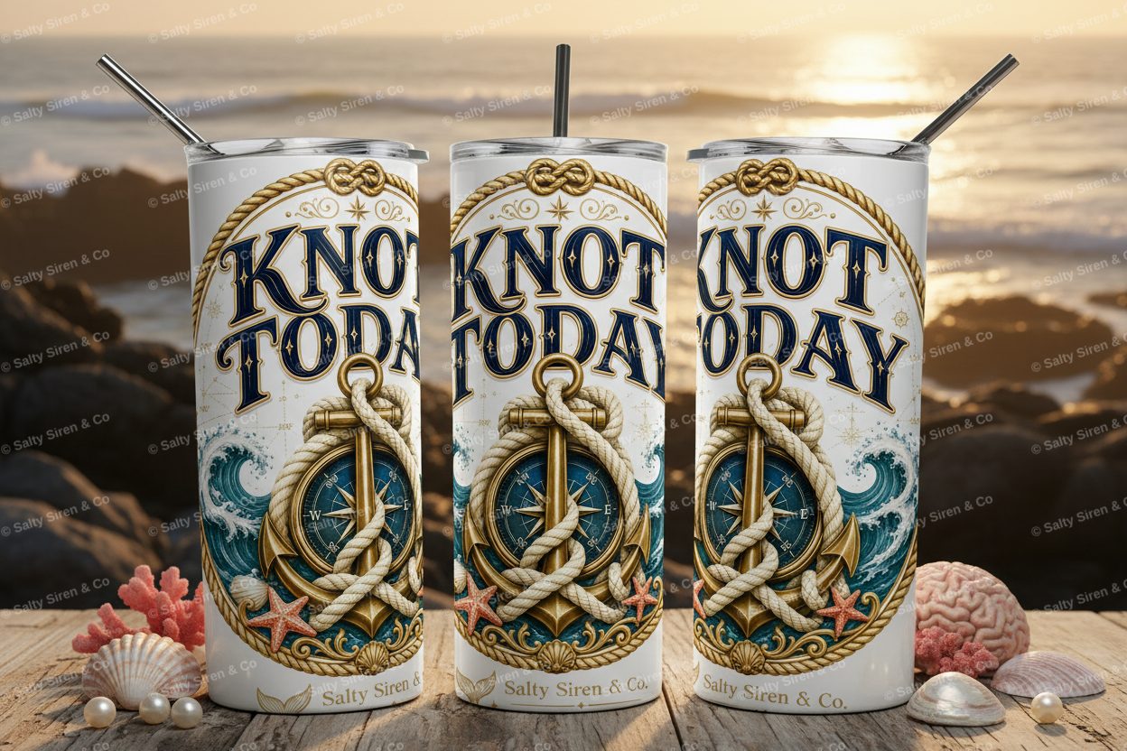 Knot Today Tumbler Mockup