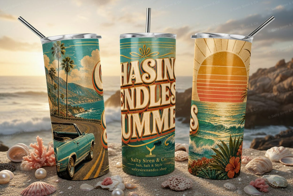 Chasing Endless Summers Tumbler Mockup