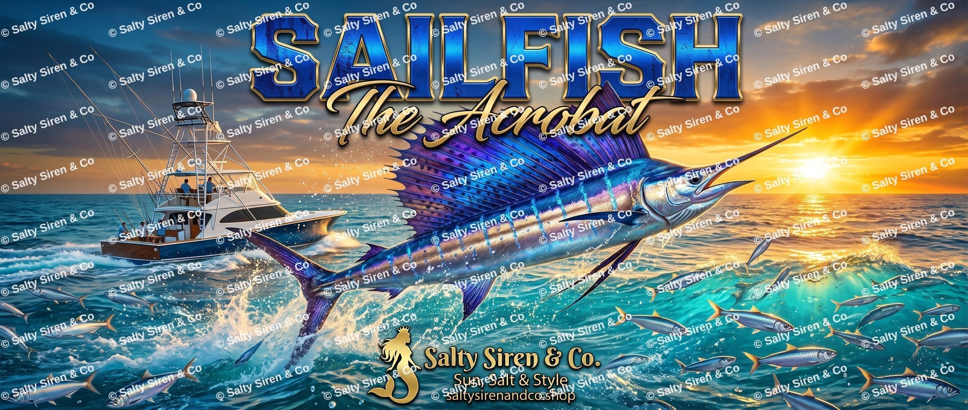 Sailfish — The Acrobat Tumbler — Salty Siren & Co.