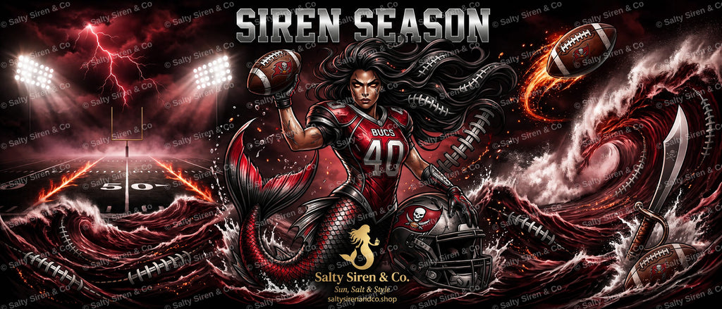 Siren Season — Bucs Tumbler — Salty Siren & Co.