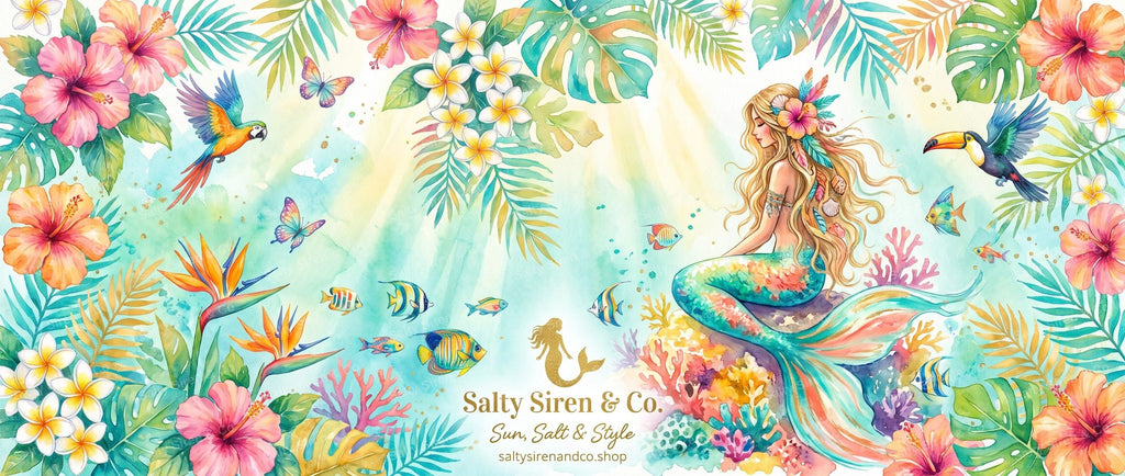 Boho Tropical Tumbler — Salty Siren & Co.