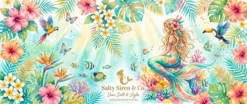 Boho Tropical Tumbler — Salty Siren & Co.