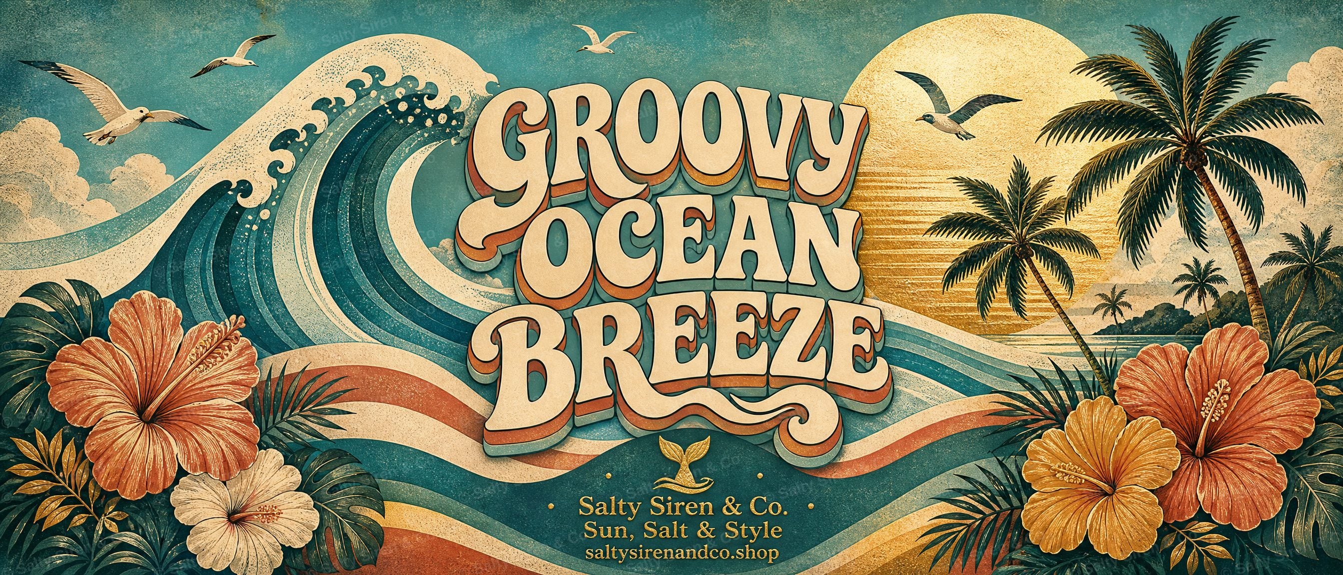 Groovy Ocean Breeze Tumbler — Salty Siren & Co.