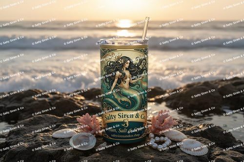 Art Nouveau Siren 20oz Tumbler Mockup