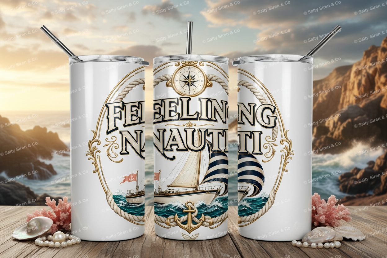 Feeling Nauti Tumbler Mockup