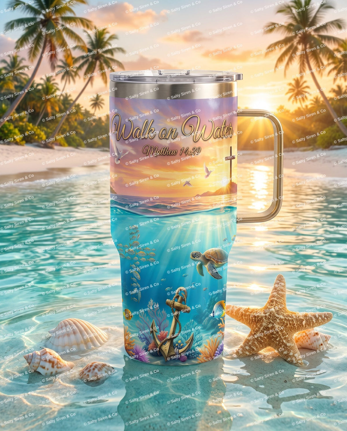 Walk on Water Tumbler — Salty Siren & Co.