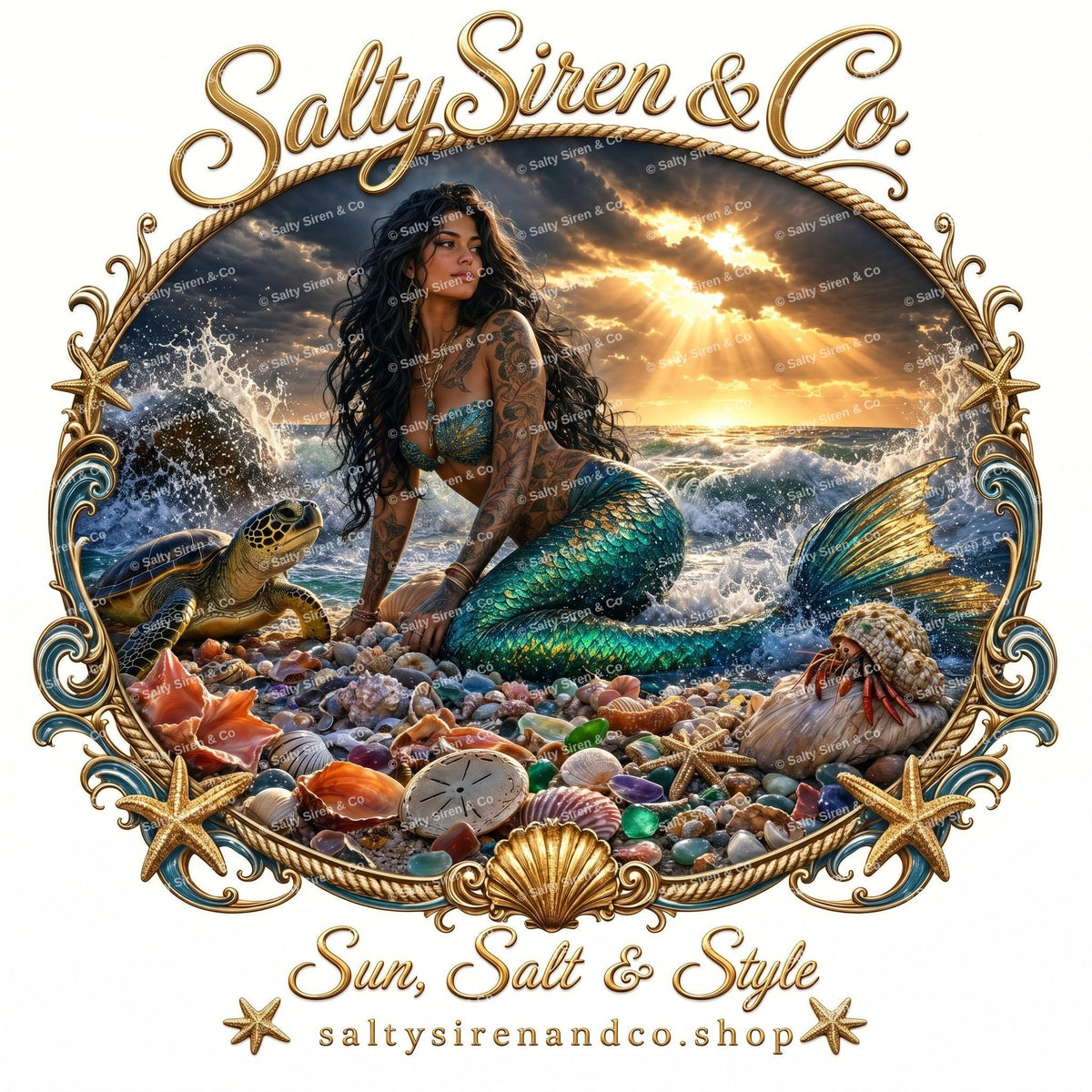 The Salty Siren Tee & UV SPF Shirt