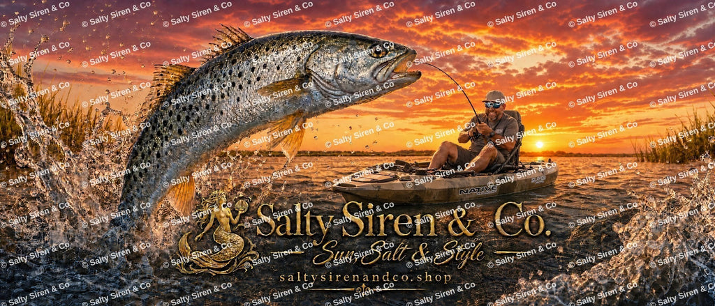 Seatrout Sunset Tumbler — Salty Siren & Co.