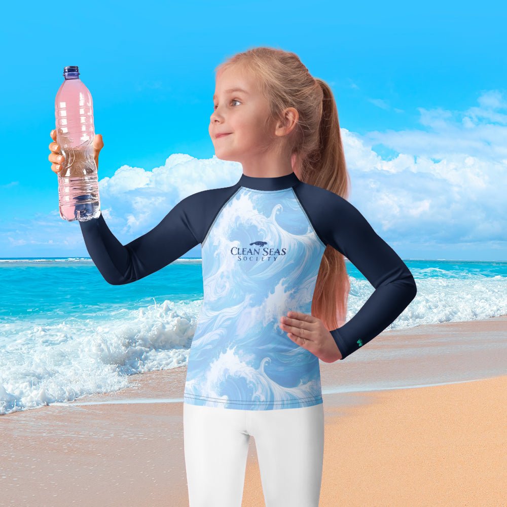 Clean Sea Society Kids Rash Guard | UPF 50+