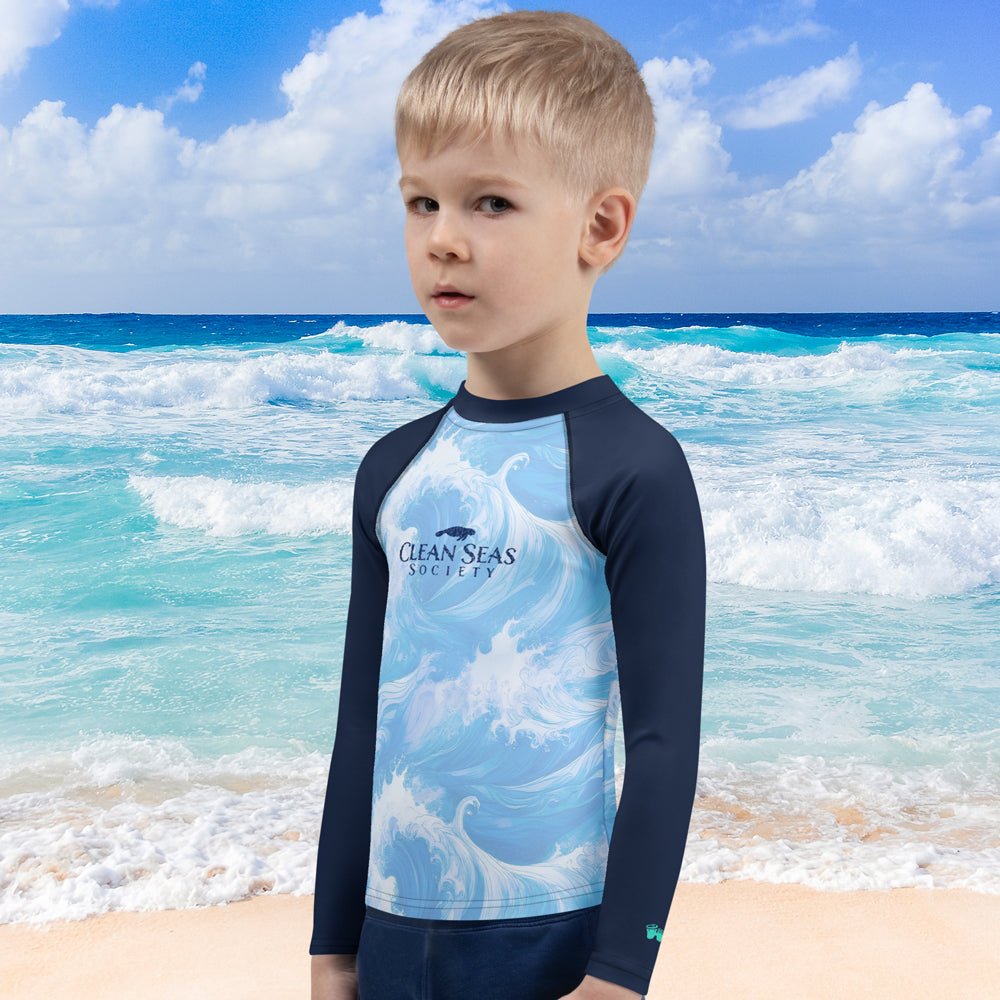 Clean Sea Society Kids Rash Guard | UPF 50+