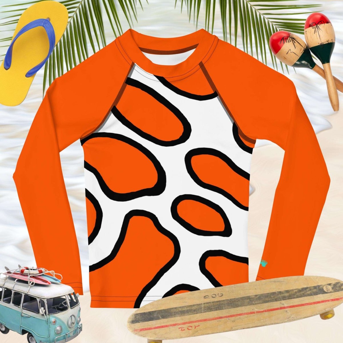 Clownfish Rashie For Kids UPF 50+