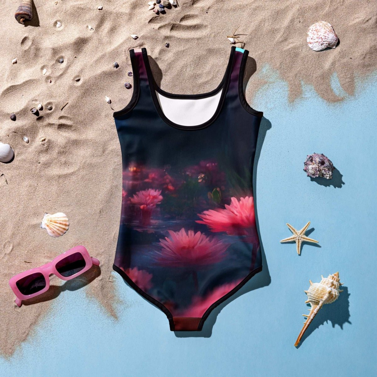 Baby Flamingo 🦩 Kids One Piece Swimsuit for Girls