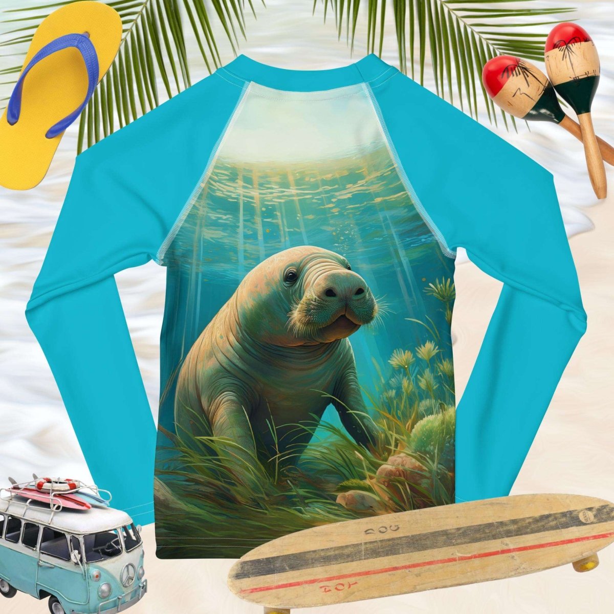LIttle Manatee Rash Guard | Kid's | UPF50+