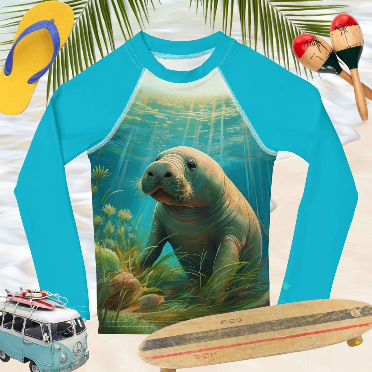 LIttle Manatee Rash Guard | Kid's | UPF50+