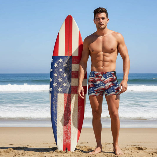 Mens Americana Bathing Shorts 🇺🇸  High Performance swimwear