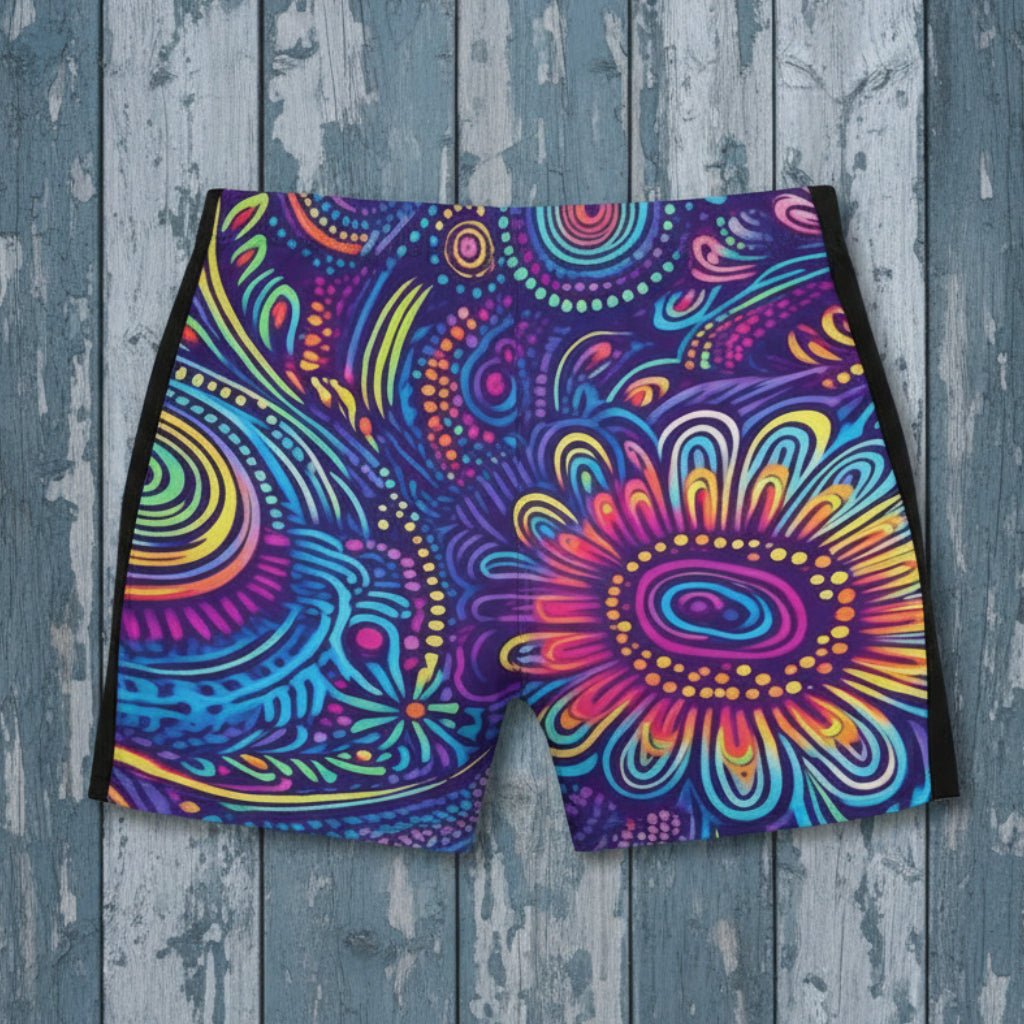 Mens Fast Drying Swim Trunks 🏝️ Tribal Design