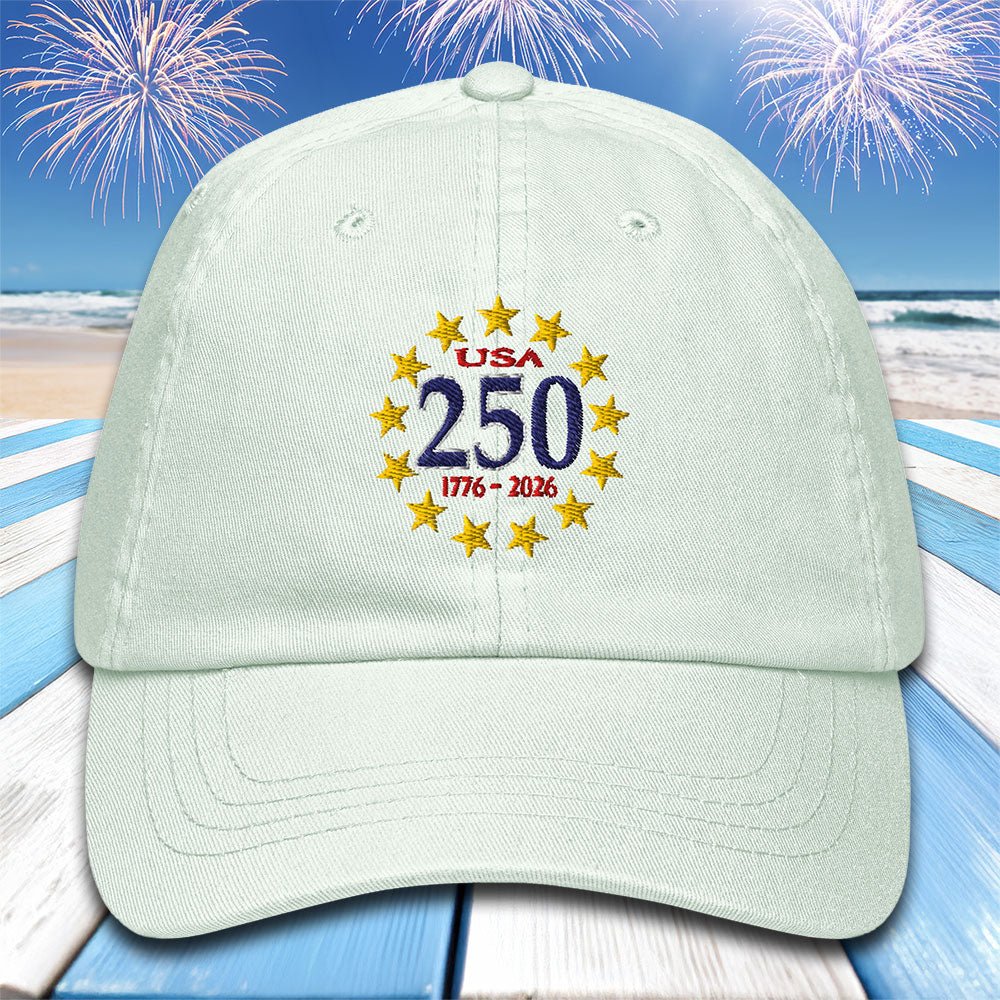 USA 250 Anniversary Pastel Baseball Hat