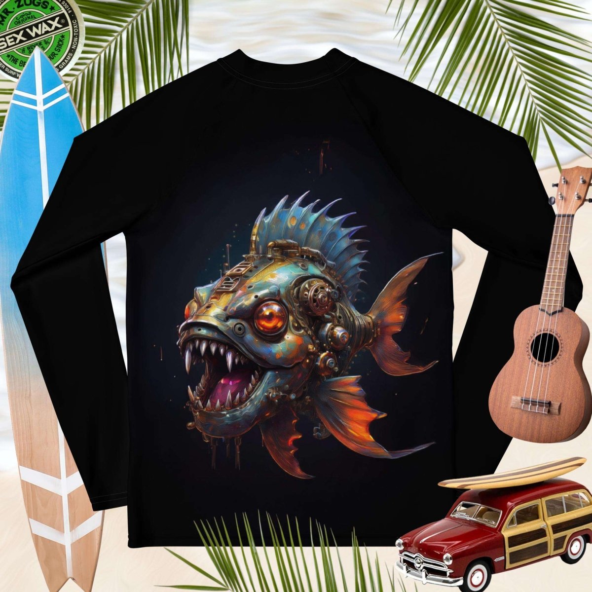 My Pet Piranha | Black Rashie | Rad Youth Design 🤙