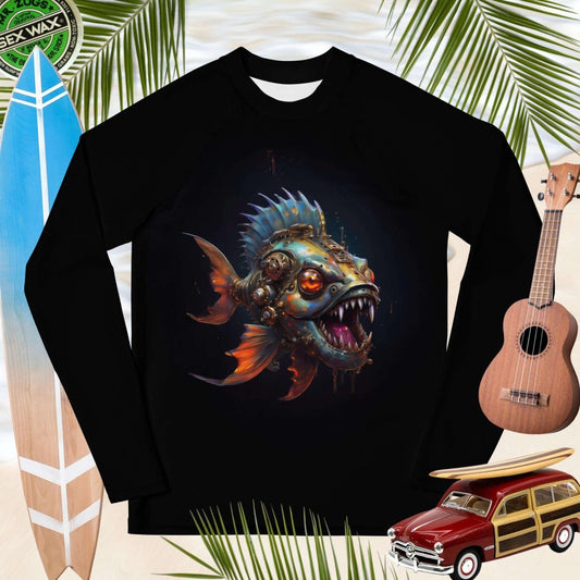 My Pet Piranha | Black Rashie | Rad Youth Design 🤙