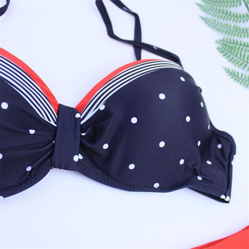 "Sea Duchess – Puff Sleeve Open-Back High-Cut Swimsuit"
