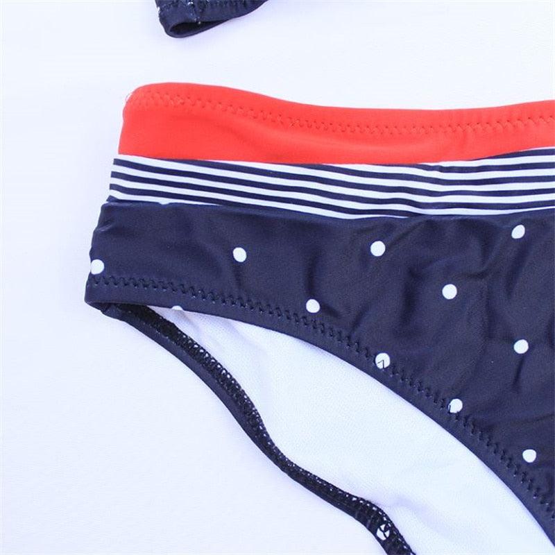 "Sea Duchess – Puff Sleeve Open-Back High-Cut Swimsuit"