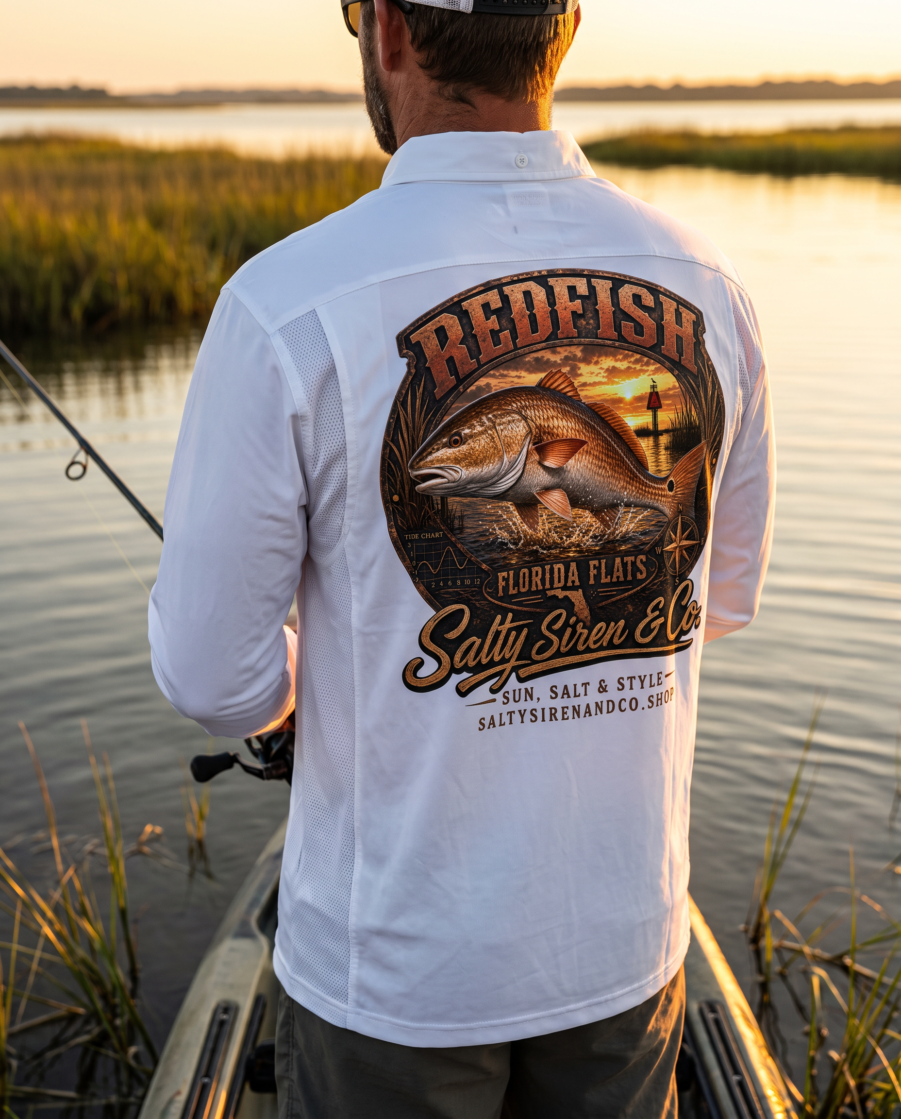 Redfish — Florida Flats Fishing Shirt – Men's