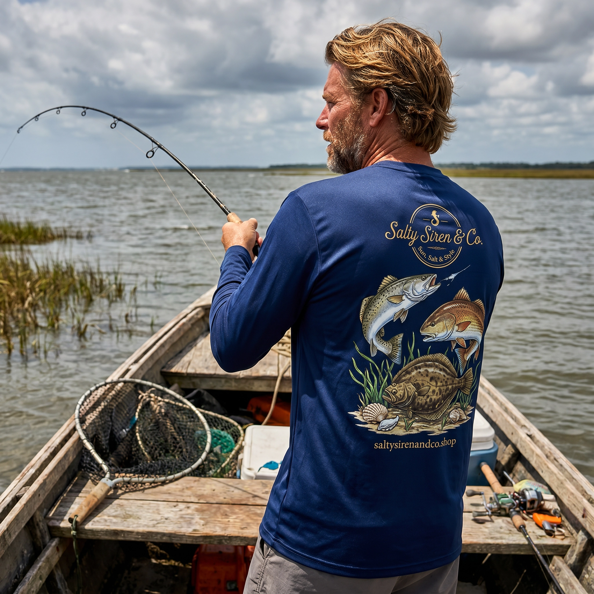 Trout, Red Drum & Flounder Inshore Long Sleeve – Men's