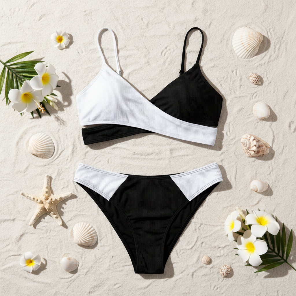 Sea Glass Black White