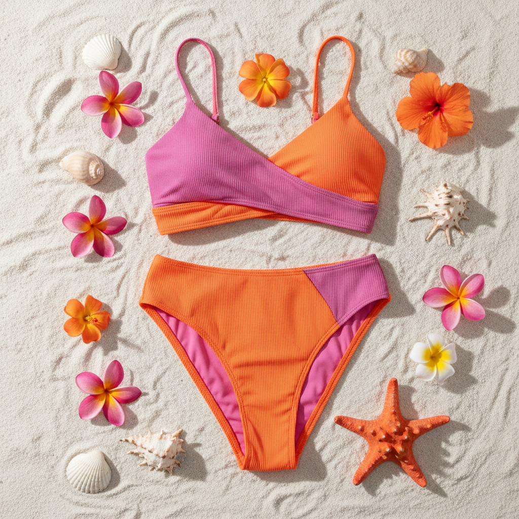 Sea Glass Orange Pink
