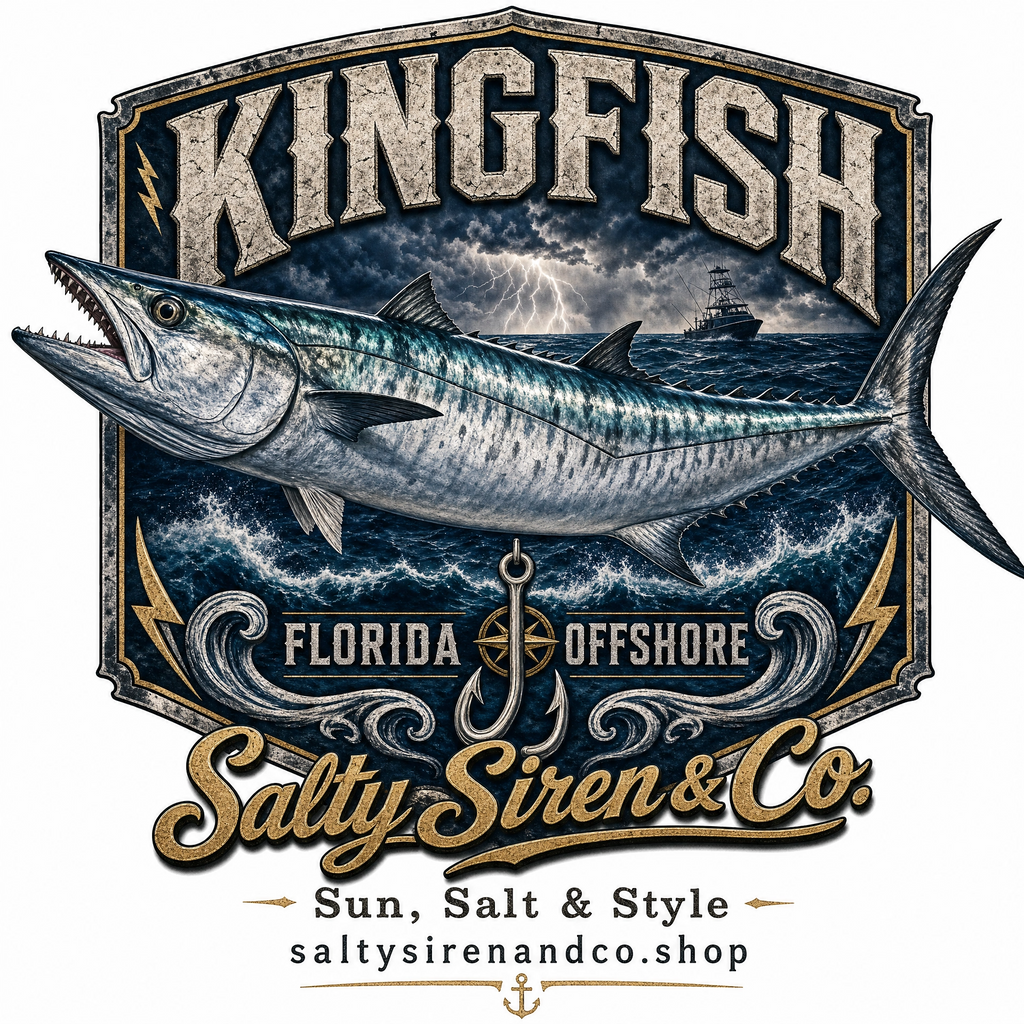 Kingfish Florida Offshore men's fishing shirt - Salty Siren & Co