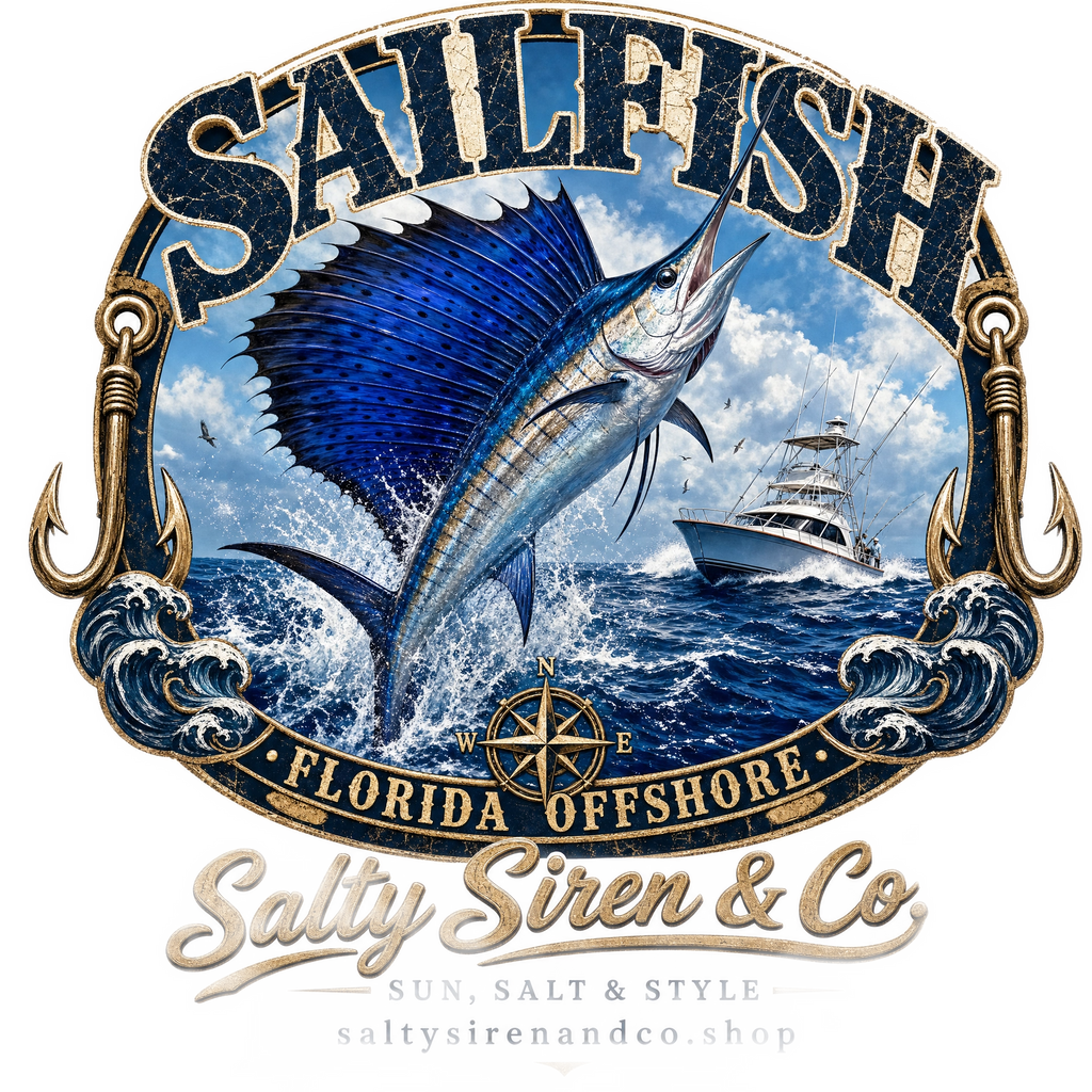 Sailfish Florida Offshore men's fishing shirt - Salty Siren & Co